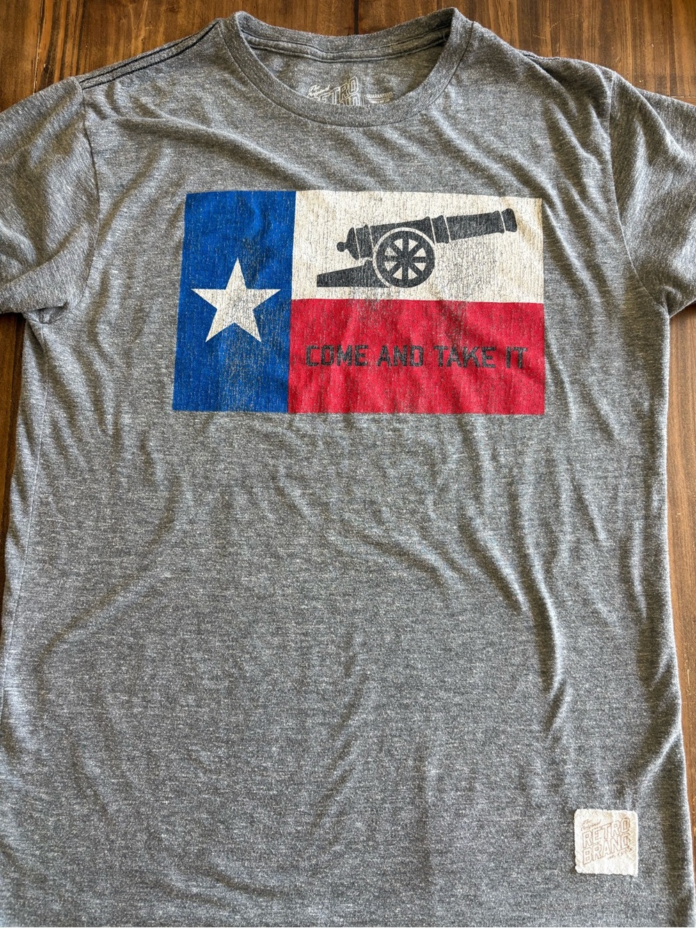 Original Retro Brand Gray Short Sleeve Tee Come and Take It